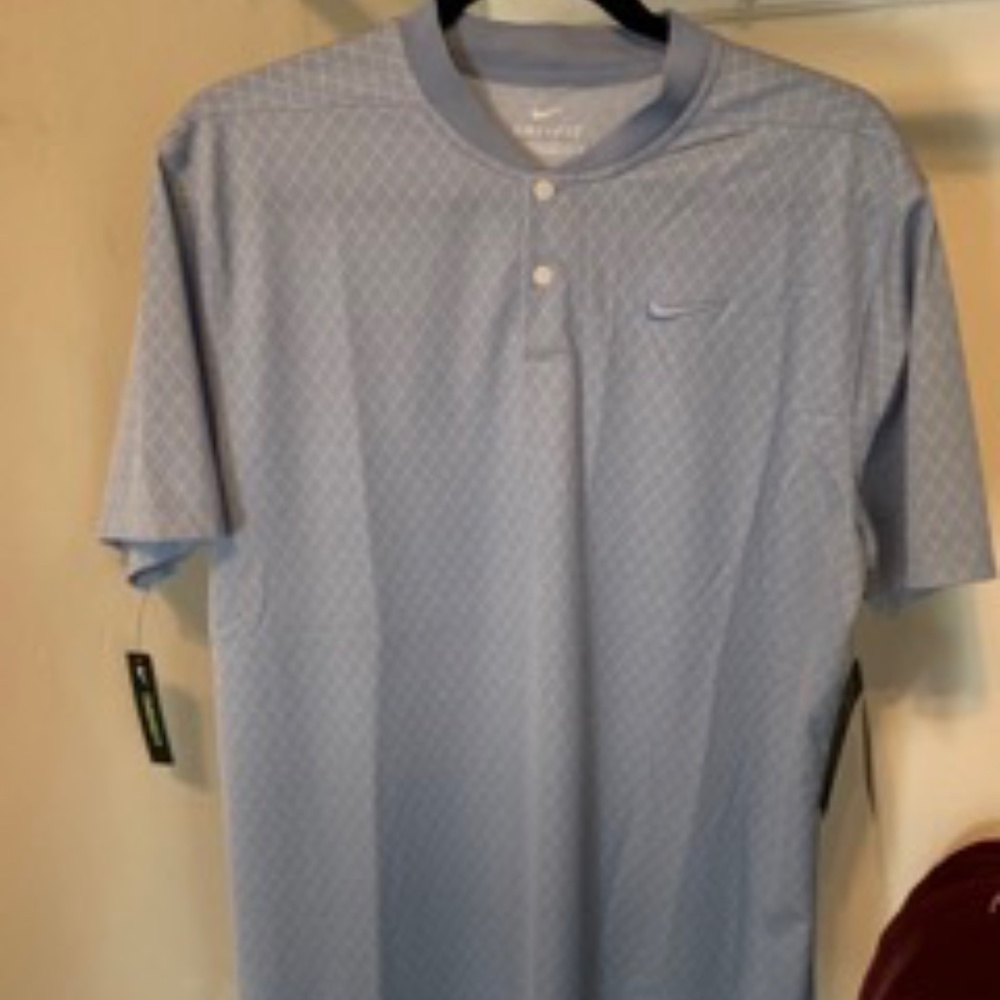 Nike Dry Fit Mock Neck Golf Polo
